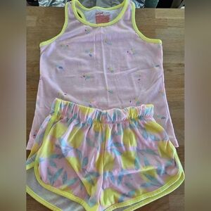 Set of 2 Girls 2 piece Tank Pajama Set Cat & Jack Size M (7/8) NWOT